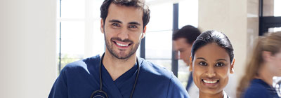Smiling medical professional